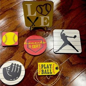 Brand new wooden tier tray set